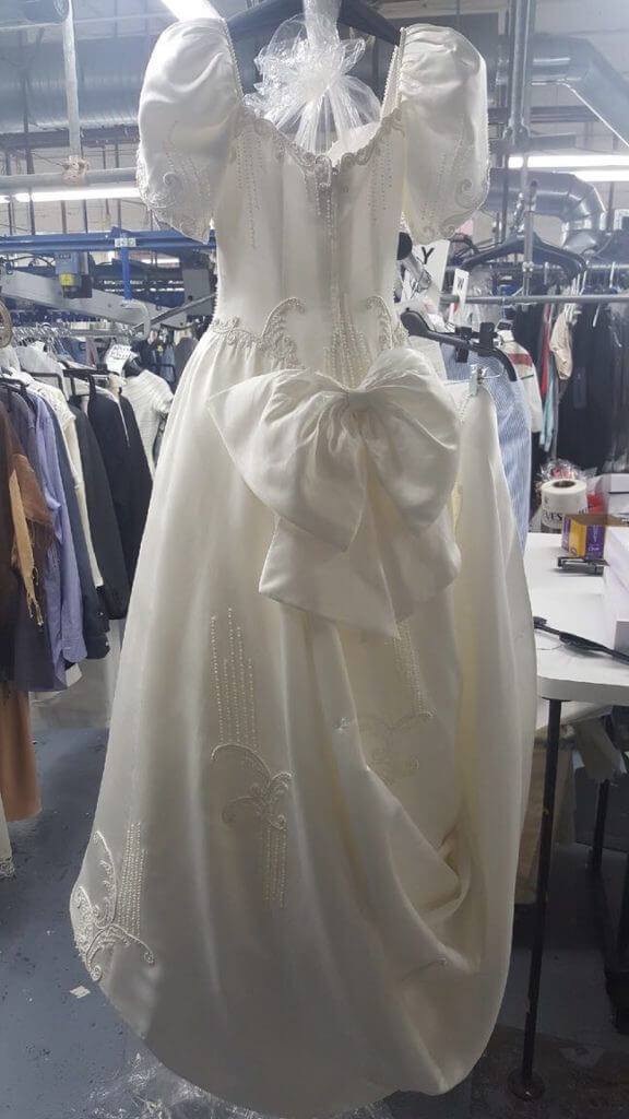 wedding dress cleaning